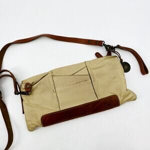 Will Leather Goods cream Rectangle Crossbody bag